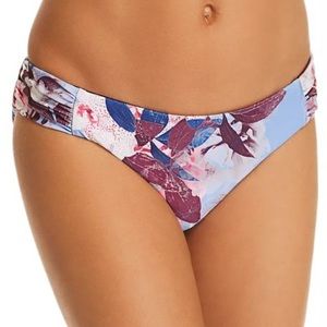 NWT BECCA orchid bloom floral reversible swim bottom size XL